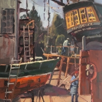 'Hard Yakka in the Boatyard'